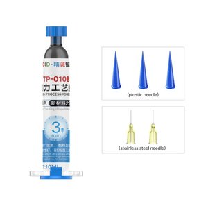 Glue JCID TP 010B, polyurethane, black, quick drying, for gluing back covers, for display frames, 10 ml 