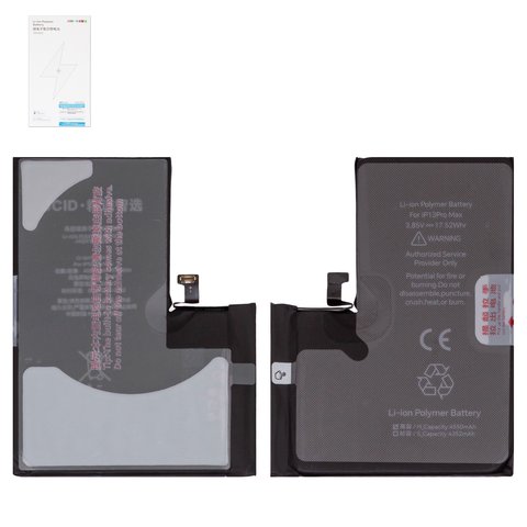 Аккумулятор JCID для Apple iPhone 13 Pro Max, Li Polymer, 3,85 B, 4550 мАч, повышенная ёмкость