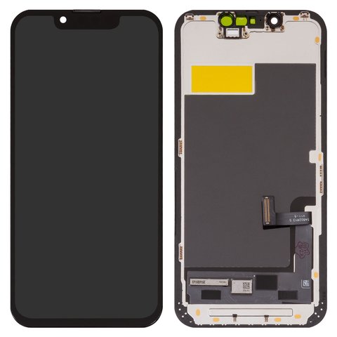 LCD compatible with iPhone 13 mini, black, with frame, AAA, TFT , ZY, LTPS HD+ 