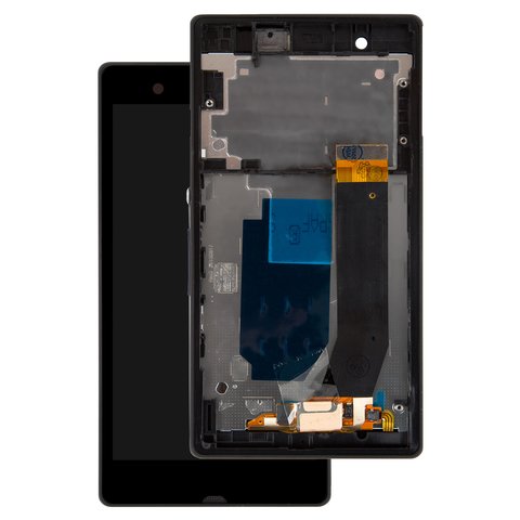 Pantalla LCD puede usarse con Sony C6602 L36h Xperia Z, C6603 L36i Xperia Z, C6606 L36a Xperia Z, negro, High Copy