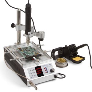 Estación de soldadura de aire caliente con pre calentador IR AOYUE Int866 110 V 