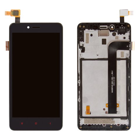 Pantalla LCD puede usarse con Xiaomi Redmi Note 2, negro, con marco, 2015051