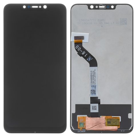 Pantalla LCD puede usarse con Xiaomi Pocophone F1, negro, sin marco, High Copy, M1805E10A
