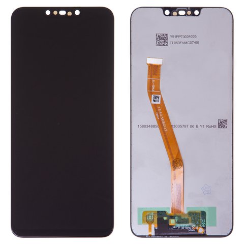 Pantalla LCD puede usarse con Huawei Nova 3i, P Smart Plus, negro, sin marco, original vidrio reemplazado