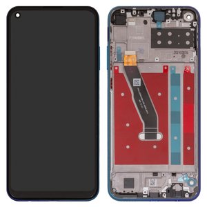 Pantalla LCD puede usarse con Huawei P40 Lite E, Y7p, azul, con marco, Original PRC , aurora Blue, ART L28 ART L29 ART L29N