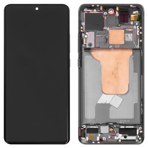 Pantalla LCD puede usarse con Xiaomi 12, 12S, 12X, negro, con marco, Original PRC , 2112123AC, 2112123AG, 2206123SC, 2201123G, 2201123C