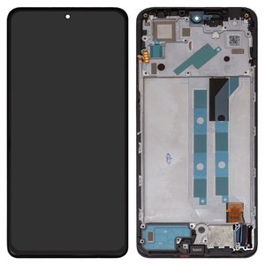 Pantalla LCD puede usarse con Xiaomi Redmi Note 11 Pro, Redmi Note 11 Pro 5G, negro, con marco, Original PRC 
