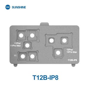 Fijador de placas Sunshine T12B IP8 puede usarse con Apple iPhone 11, iPhone 11 Pro, iPhone 11 Pro Max, iPhone 13 Pro, iPhone 13 Pro Max, para reparación de cámara