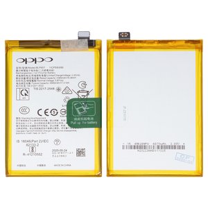 Batería BLP907 puede usarse con OnePlus Nord N20 5G; Oppo Reno 7 Lite, Reno 8, Li Polymer, 3.87 V, 4500 mAh, Original PRC 
