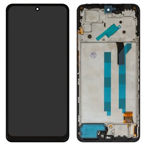 Pantalla LCD puede usarse con Xiaomi Redmi Note 12 Pro 4G, negro, con marco, High Copy, OLED 
