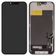 Pantalla LCD puede usarse con iPhone 13, negro, con marco, AAA, (TFT), ZY, LTPS