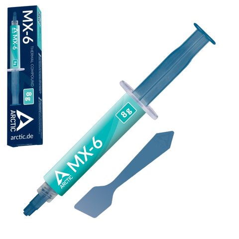 Pasta térmica Arctic MX 6, en jeringa, 8 g, Original, 7.5 Вт м*К