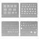 Plantilla BGA 2UUL BG01, 4 pz., iphone 8-16 series