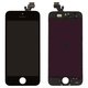 Дисплей для сотового телефона Apple iPhone 5; чёрный, с тачскрином