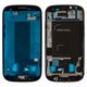 Рамка кріплення дисплея для Samsung I9300i Galaxy S3 Duos, чорна
