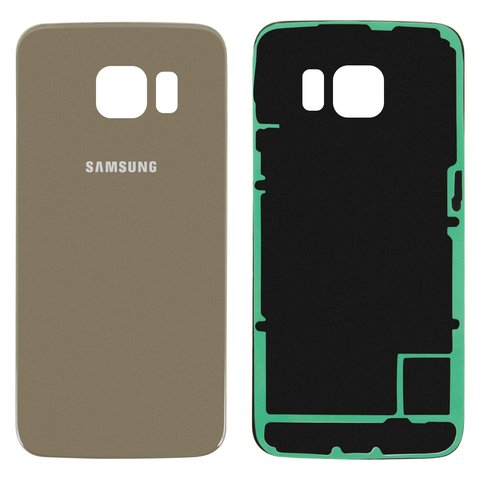 Задня панель корпуса для Samsung G925F Galaxy S6 EDGE, золотиста, 2.5D, Original PRC 