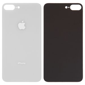 Задняя панель корпуса для iPhone 8 Plus, белая, не нужно снимать стекло камеры, big hole