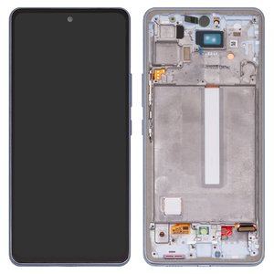 Дисплей для Samsung A536 Galaxy A53 5G, синий, с рамкой, Original PRC 