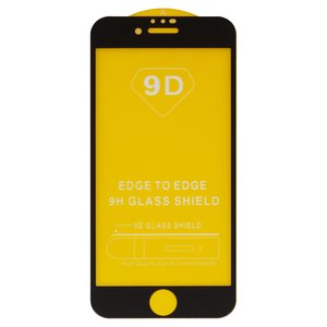 Защитное стекло для Apple iPhone 7, iPhone 8, iPhone SE 2020, совместимо с чехлом, Full Glue, без упаковки , черный
