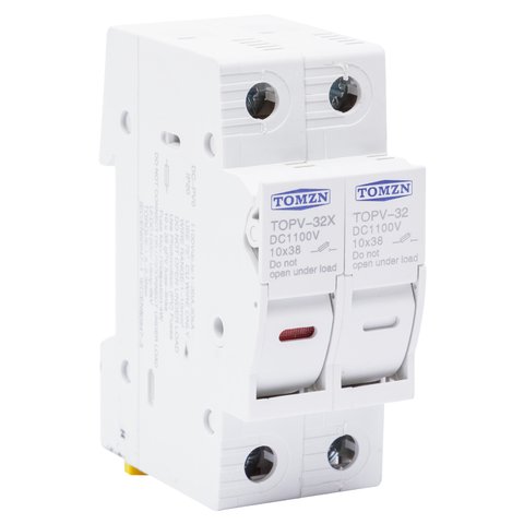 Держатель предохранителя TOMZN TOPV 32X, 1100 В, 1 32 А, 2P, с LED индикацией, PV