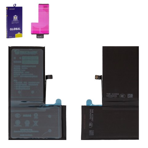 Аккумулятор Mechanic для Apple iPhone XS Max, Li Polymer, 3,8 В, 3500 мАч, повышенная ёмкость, original IC