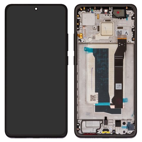 Дисплей для Xiaomi Poco X7 Pro, чорний, з рамкою, Original PRC , 2412DPC0AG, 2412DPC0AI