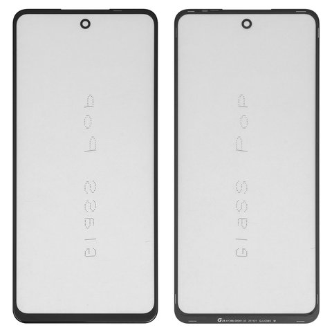 Скло корпуса G+OCA PRO для Tecno Pop 8, Spark 20 KJ5 , Spark 20C BG7 , Spark Go 2024  BG6 ; Infinix Hot 40i X6528B , Smart 8 X6525 , з ОСА плівкою, чорне