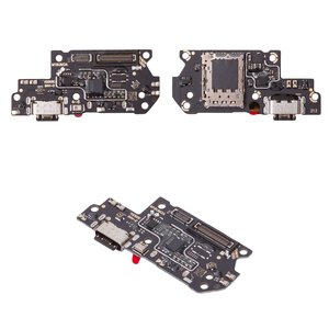 Шлейф для Xiaomi Redmi Note 12 Pro Plus, конектора зарядки, з мікрофоном, з компонентами, з SIM конектором, плата зарядки