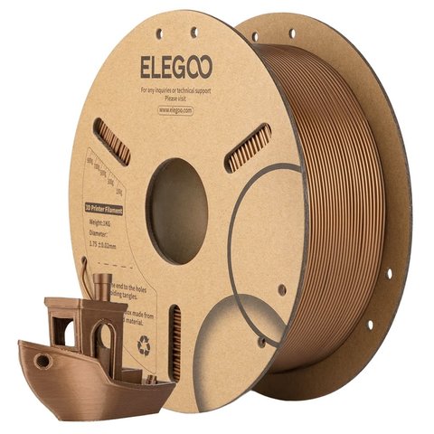 Филамент для 3D принтера ELEGOO PLA Bronze Filled, 1 кг