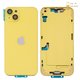 Корпус для iPhone 14 Plus, желтый, с держателем SIM-карты, с боковыми кнопками, Original (PRC), EU Version, yellow