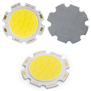 COB LED модуль 7 Вт (холодный белый, 650 лм, 28 мм, 300 мА, 21-23 В) COB LED модуль 7 Вт (холодный белый, 650 лм, 28 мм, 300 мА, 21-23 В)