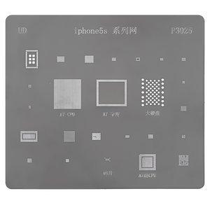BGA-трафарет P3025 для мобільного телефону Apple iPhone 5S, 25 в 1 BGA-трафарет P3025 для мобільного телефону Apple iPhone 5S, 25 в 1