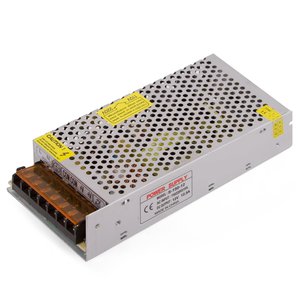 Fuente de alimentación para tiras LED de 12 V, 12.5 A (150 W), 110-220 V Fuente de alimentación para tiras LED de 12 V, 12.5 A (150 W), 110-220 V