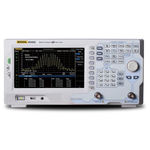 Analizador de espectro RIGOL DSA832